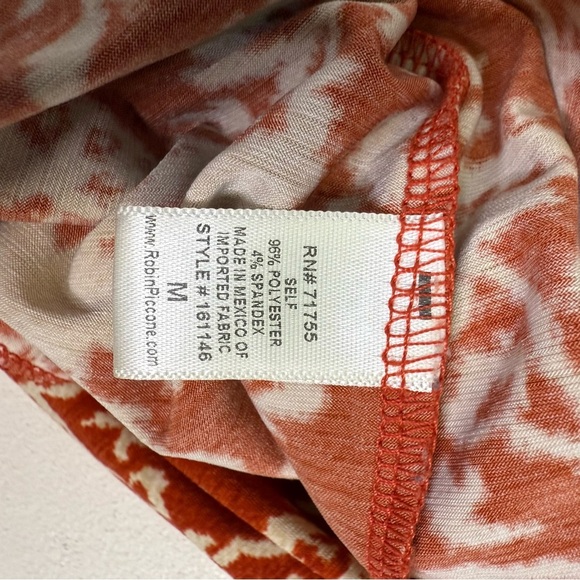 Robin Piccone Paprika Red Floral Cover-Up Pants – Size M - Picture 7 of 9